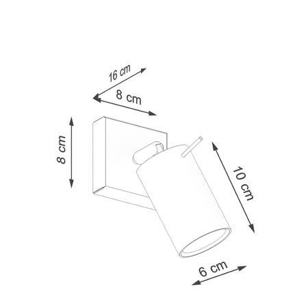 Sollux Lighting Kinkiet RING beżowy SL.1494