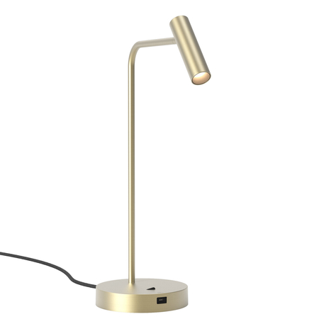 Lampa stołowa Astro Enna Desk USB C 1058214 Matowy Złoty