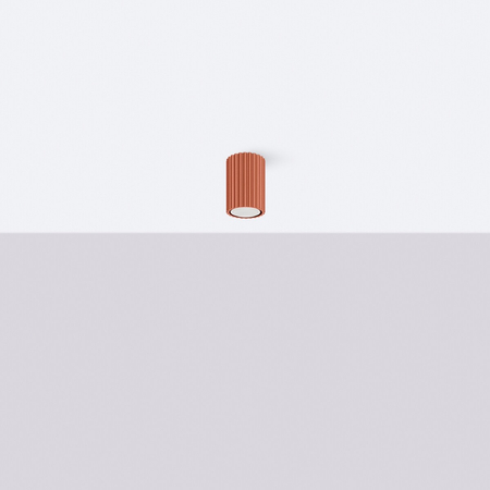 Sollux Lighting Plafon KARBON 10 ochra czerwona SL.1625