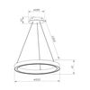 Lampa wisząca Zuma Line Carlo PL200910-500-SL srebrna