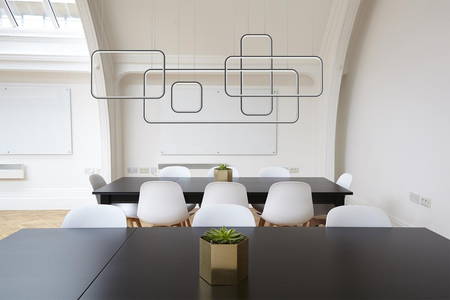 Lampa wisząca Ledowe KWADRATY No.5 CL 3k biały