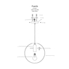 Lampa wisząca Puerto mała 1xE27 czarna LP-004/1P S BK