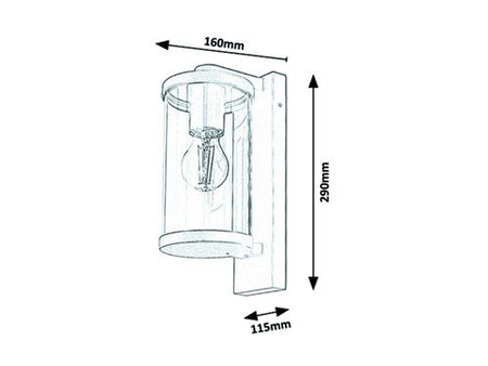 Kinkiet zewnętrzny Rabalux Silistra 7891 antracyt
