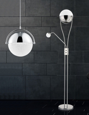 Lampa podłogowa Trio 478310206 srebrny