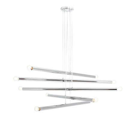 Lampa wisząca TUBO 10 CHROME Aldex 1072M4 chrom