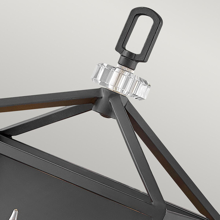 Kinkiet Stinson - 2 źródła światła - Czarny / Polerowany nikiel Quintiesse QN-STINSON2-BK