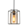 Lampa wisząca Italux PND-78901-1-BK+AMB Kalula