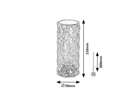 Lampa wewnętrzna Rabalux Siggy 76015 przeźroczysty