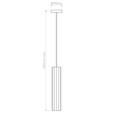 Lampa wisząca Astro Hashira Pendant 1442004 Matowy Czarny