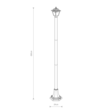 Lampa zewnętrzna ANA Nowodvorski 10502 czarny