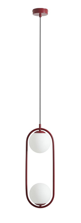 Lampa wisząca RIVA 2 RED WINE Aldex 1086H15 bordowy