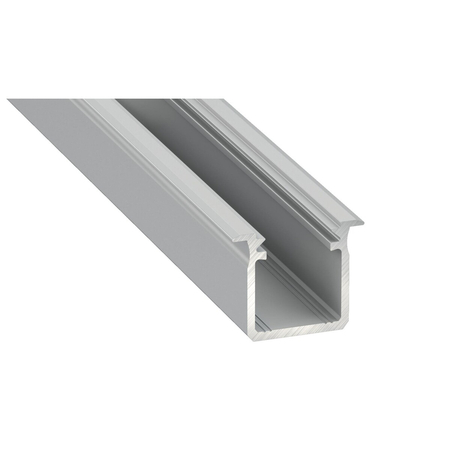 Eko-Light PROFIL ALUMINIOWY SREBRNY TYP Y 2m + KLOSZ MLECZNY EKPR0118