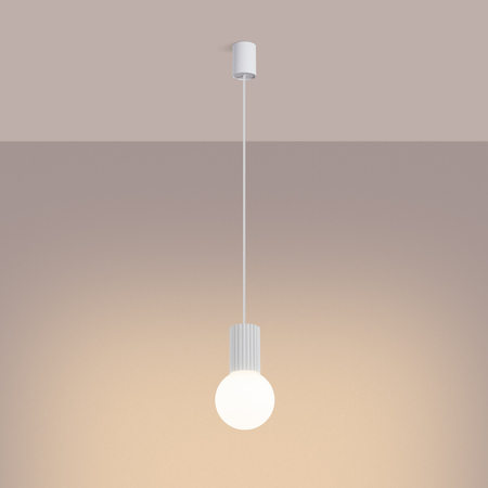 Sollux Lighting Lampa wisząca HALO 1 biała SL.1709