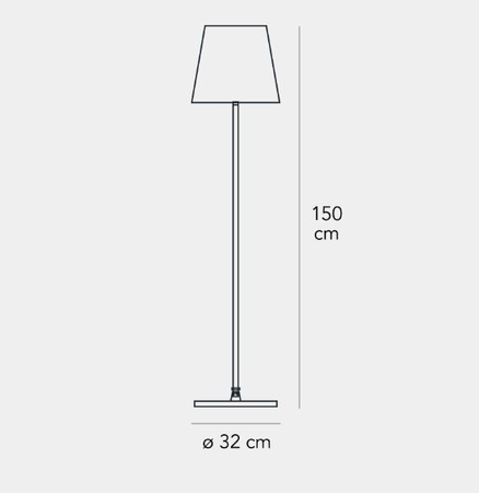 Lampa podłogowa Fontana Arte F324725150KBNE 3247