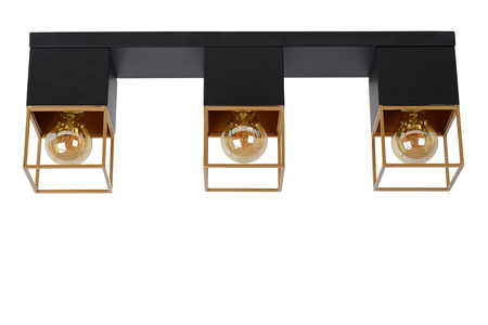 Lampa sufitowa Lucide RIXT 21120/03/30 czarny/złoty