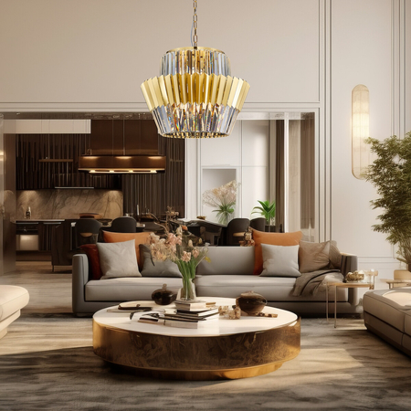 Milagro Żyrandol DONNA GOLD 12xE14 ML0415 ZŁOTY