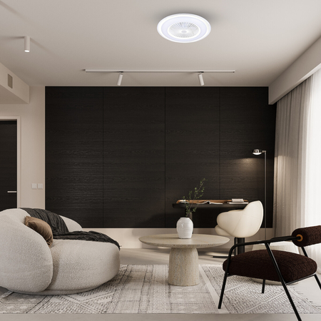 Milagro Lampowentylator ZEPHYR WHITE 48W LED+ PILOT ML1516 BIAŁY