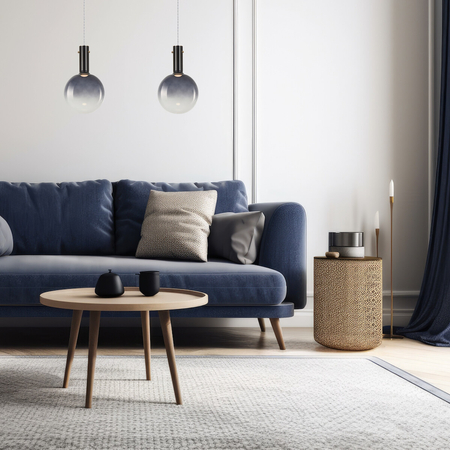 Milagro Lampa wisząca TORONTO 1xGU10 ML0325 GRANATOWY + BIAŁY