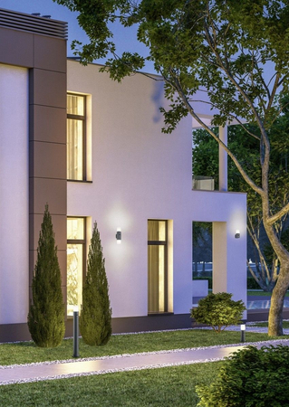 Kinkiet zewnętrzny Trio 222260142 grafitowy