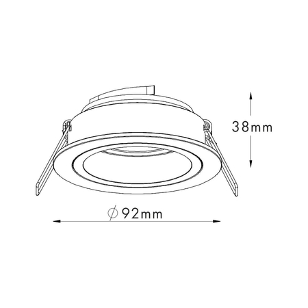 Spot Zuma Line 92700 Chuck DL Round Czarny