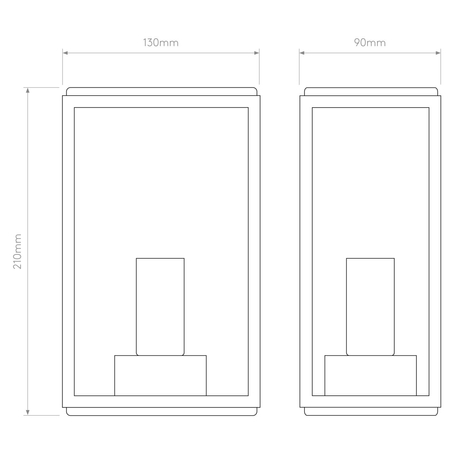 Kinkiet zewnętrzny Astro Homefield 130 1095040 Czarny z Teksturą