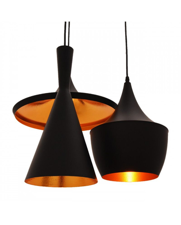 Lampa wisząca Lumina Deco LDP 7712-3 (BK) Foggi W3