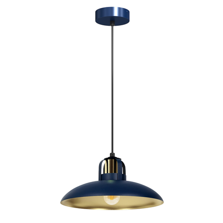 Milagro Lampa wisząca FELIX NAVY BLUE/GOLD 1xE27 MLP7714 GRANATOWY / ZŁOTY