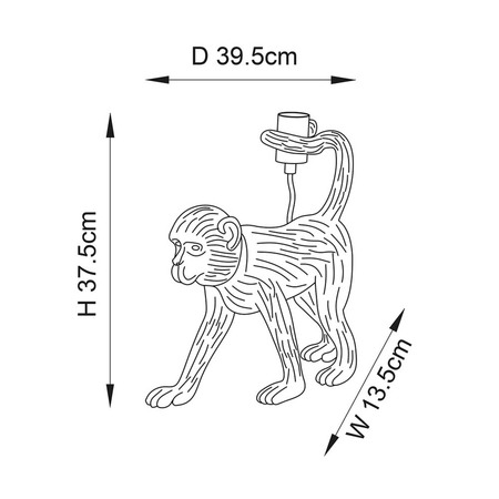 Lampa stołowa Endon Lighting Capuchin 106791 czarny