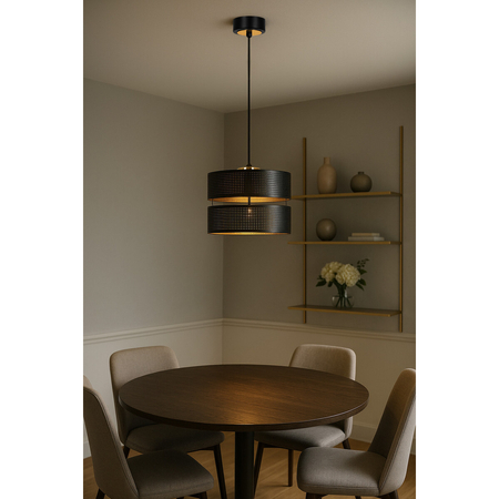 Lampa wisząca Kaja MALAVI K-5500 czarny, złoty