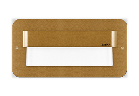 Oprawa schodowa led Skoff Salsa Max Mosiądz Biała ciepła IP66