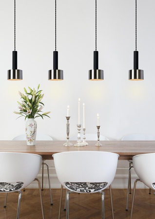 Lampa wisząca Lucide TEUN 45471/04/30 czarny/srebrny