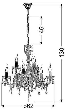 Żyrandol Candellux 39-95841 Maria Teresa