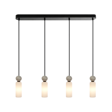 Lampa wisząca Italux Santos PND-95331-4-BK Czarny mat