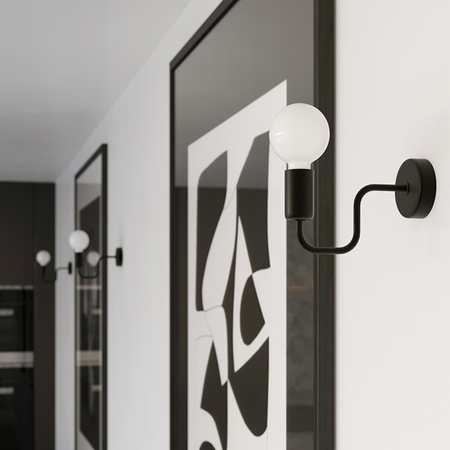 Sollux Lighting Żyrandol VECTOR 8 czarny SL.1448