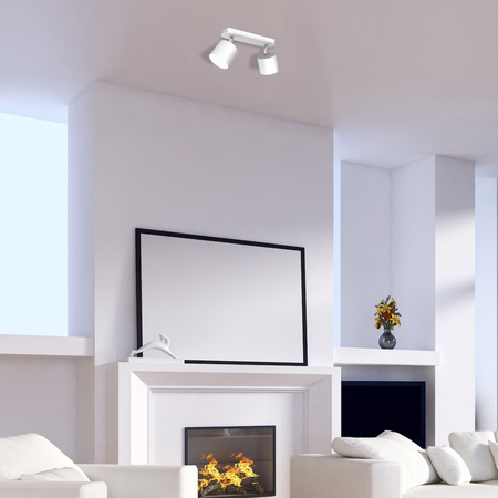 Milagro Lampa sufitowa Dixie 2xGX53 Biały MLP7595 BIAŁY