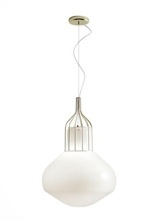 Lampa wisząca Fabbian F27A1319 Aerostat Con Gabbia Ø 430 Ottonato