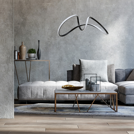 Milagro Lampa wisząca TESORO BLACK 48W LED ML7951 CZARNY