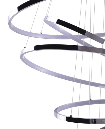 Lampa wisząca WHEEL 6 LONG DIMM CHROME Azzardo AZ2990 chrome