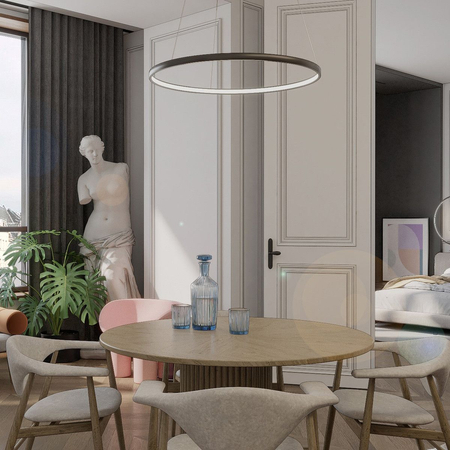 Lampa wisząca Midway mała triangle 1xLED czarna LP-033/1P S BK Triangle