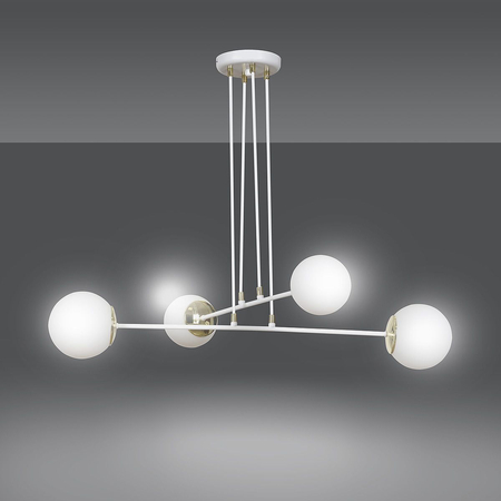 Lampa wisząca OGNIS 4 WHITE Emibig 967/4 biały