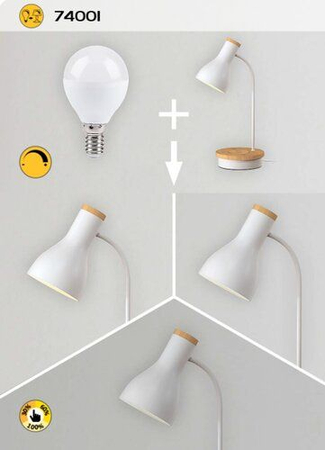 Lampa stołowa Rabalux Mosley 74001 biały matowy