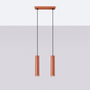 Sollux Lighting Lampa wisząca LAGOS 2 ochra czerwona SL.1490