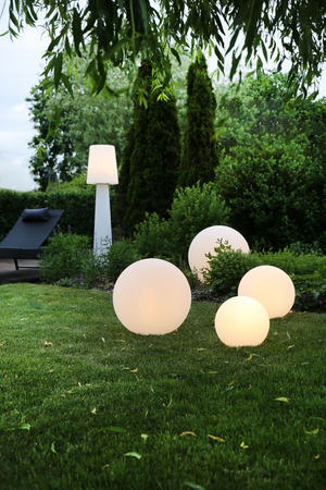 Lampa stojąca No.1 zewnętrzna ogrodowa 2700K Biała ciepła 160cm, szary 32569W