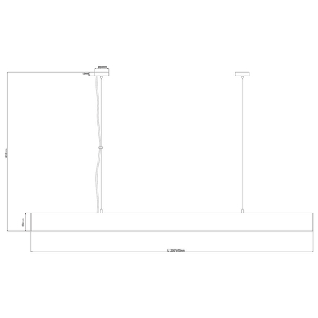 Light Prestige Lampa wisząca Cali L biała Tuya LED CCT LP-1301/1P L WH Smart