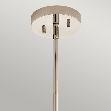 Lampa wisząca / Półplafon Triocent - 1 źródło światła - Polerowany nikiel Quintiesse QN-TRIOCENT-P-PN