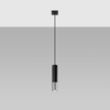 Sollux Lighting Lampa wisząca LOOPEZ 1 czarny/chrom SL.0940