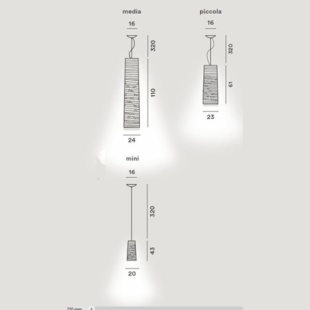 Lampa wisząca Foscarini 182037-25 Tress mini