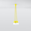 Sollux Lighting Lampa wisząca DIEGO 5 żółta SL.0580