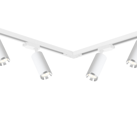 Milagro Zestaw Oprawa Mica Track Biały + Chrom 6xGU10 2m ML2107 BIAŁY