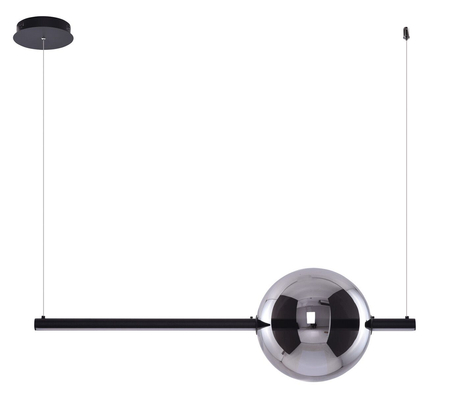 Lampa wisząca SANDRA 1 BLACK Azzardo AZ3351 black / chrome